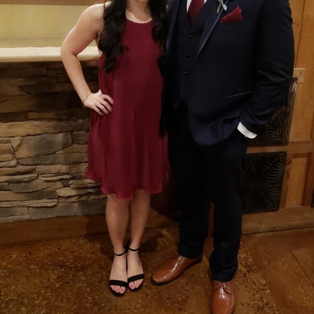 Francescas burgundy dress